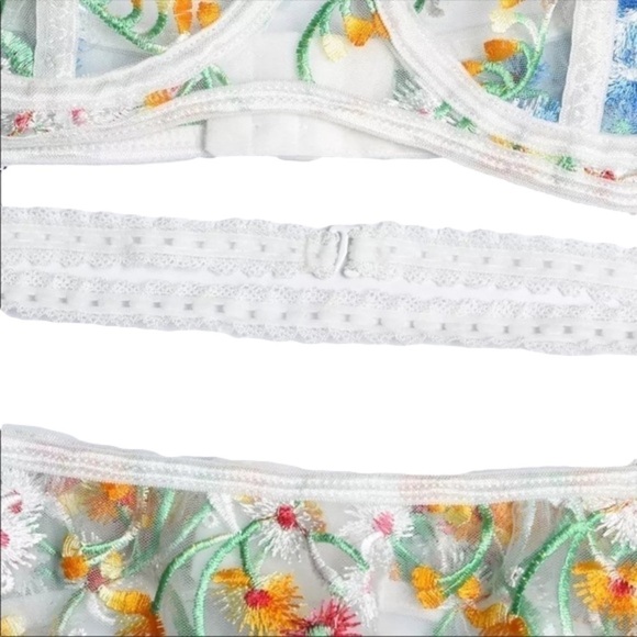 FAIRY Transparent Thong & Garter Set - Picture 7 of 10